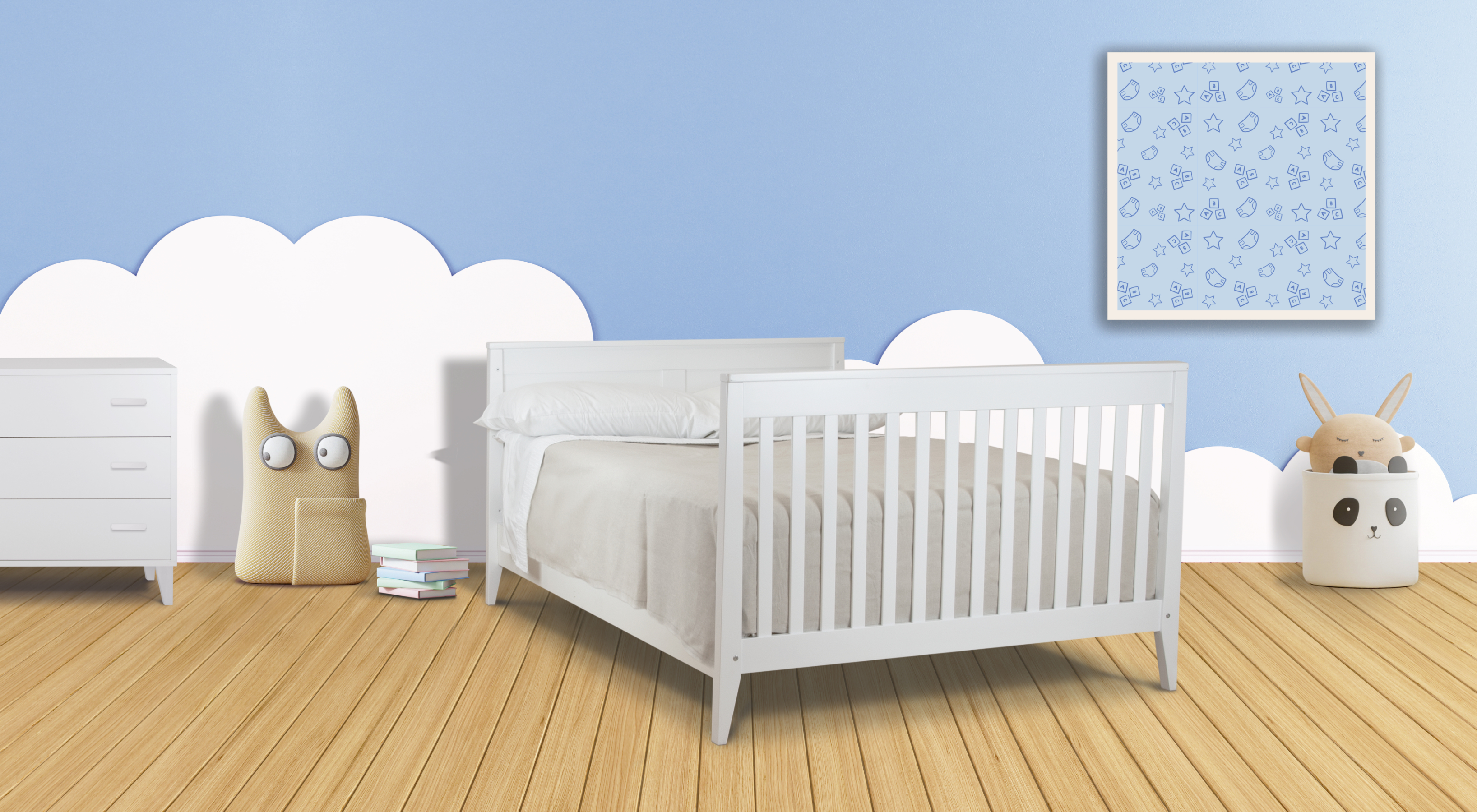 Full-Size Bed Rails (Made in Italy)