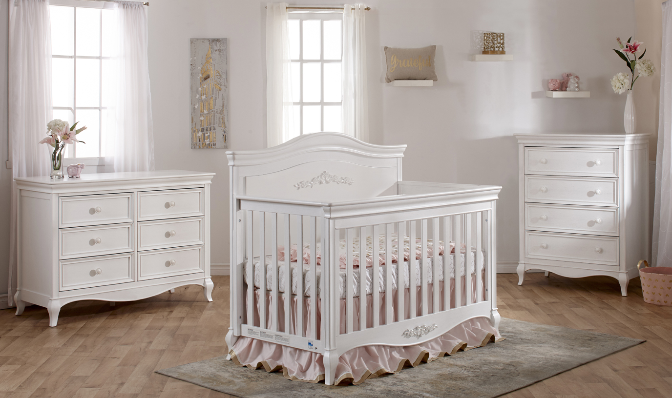 Pali white crib sale
